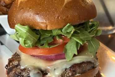 Buffalo Nickel Burger at Black Sheep Cafe located in Provo, UT.