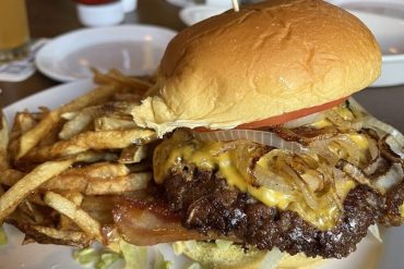 Burger at Morgan's Tap & Grill located in Fort Wayne, IN.