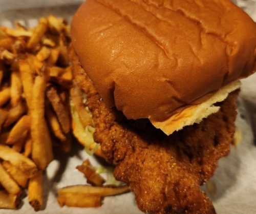 Burger at Morgan's Tap & Grill located in Fort Wayne, IN.