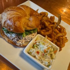 Burger at Retro Rocks located in Saginaw, MI.