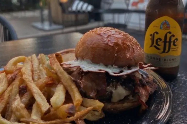 Bacon Mushroom Carnivore Melt at Diego's Food Truck located in McAllen, TX.