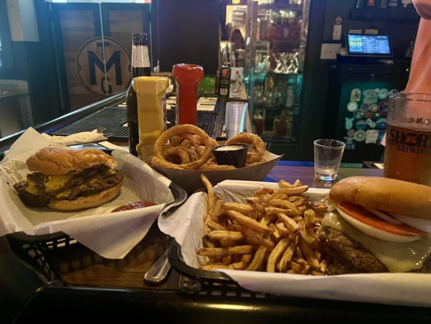 Burgers at Morgan's Tap & Grill located in Fort Wayne, IN. 