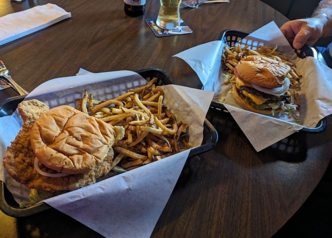 Burgers at Morgan's Tap & Grill located in Fort Wayne, IN. 
