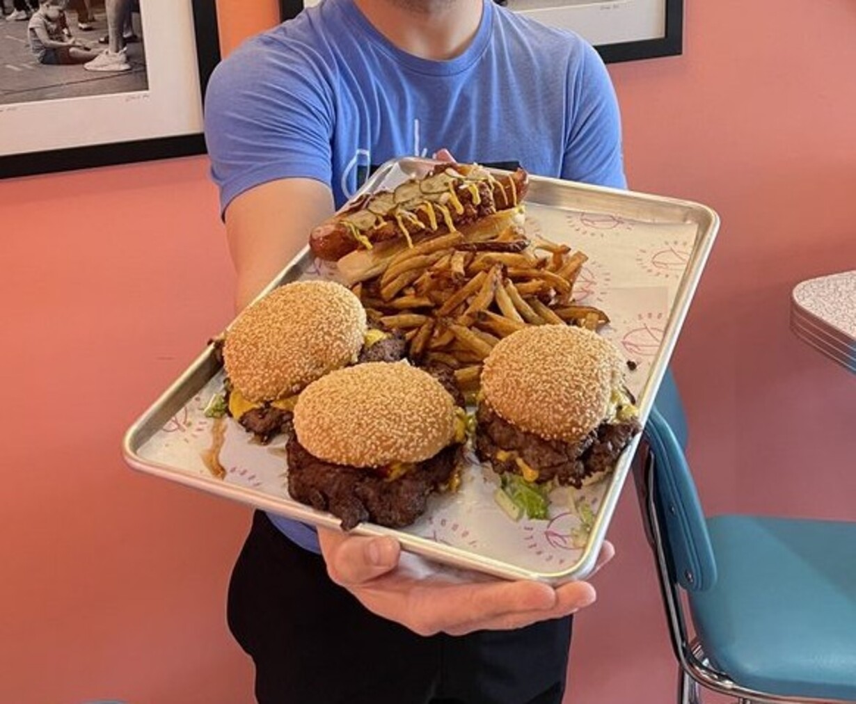 Burgers at Lachele’s Fine Foods located in Des Moines.