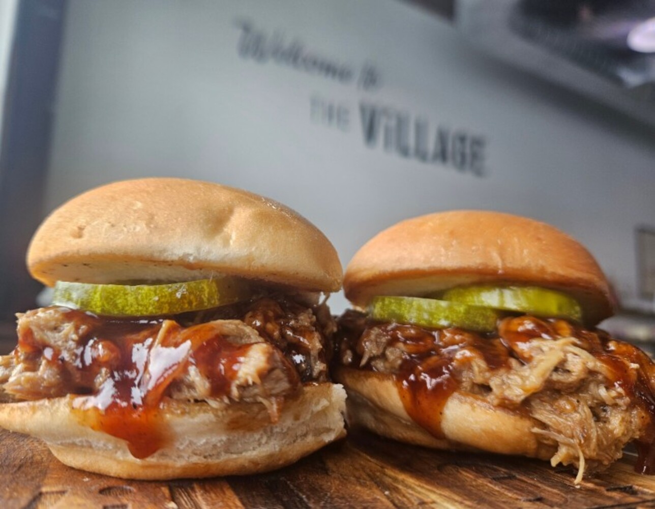 Burgers at Village Butcher and Market located in Morgantown, WV. 