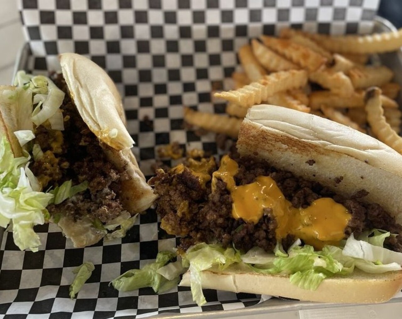 Cheeseburger sub at Mic's Kitchen located in Gastonia, NC. 