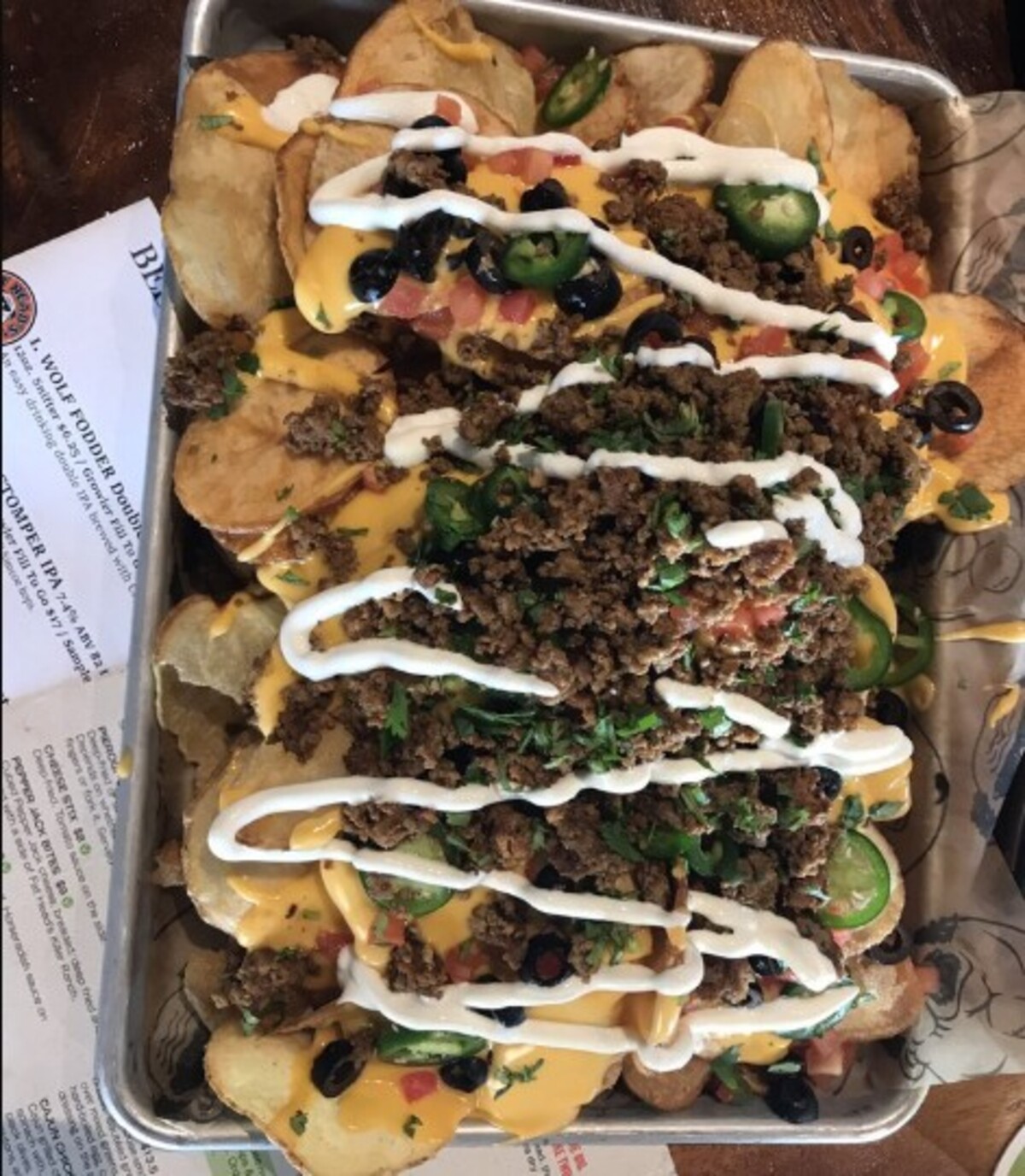 Chip nachos at Fat Head's Brewery located in Canton, OH. 