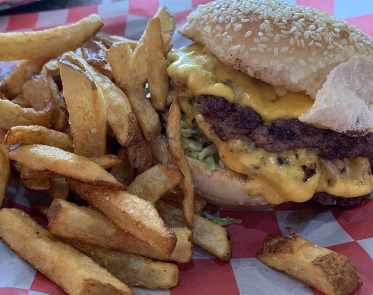 Denny & delicious fries at Lachele’s Fine Foods located in Des Moines.