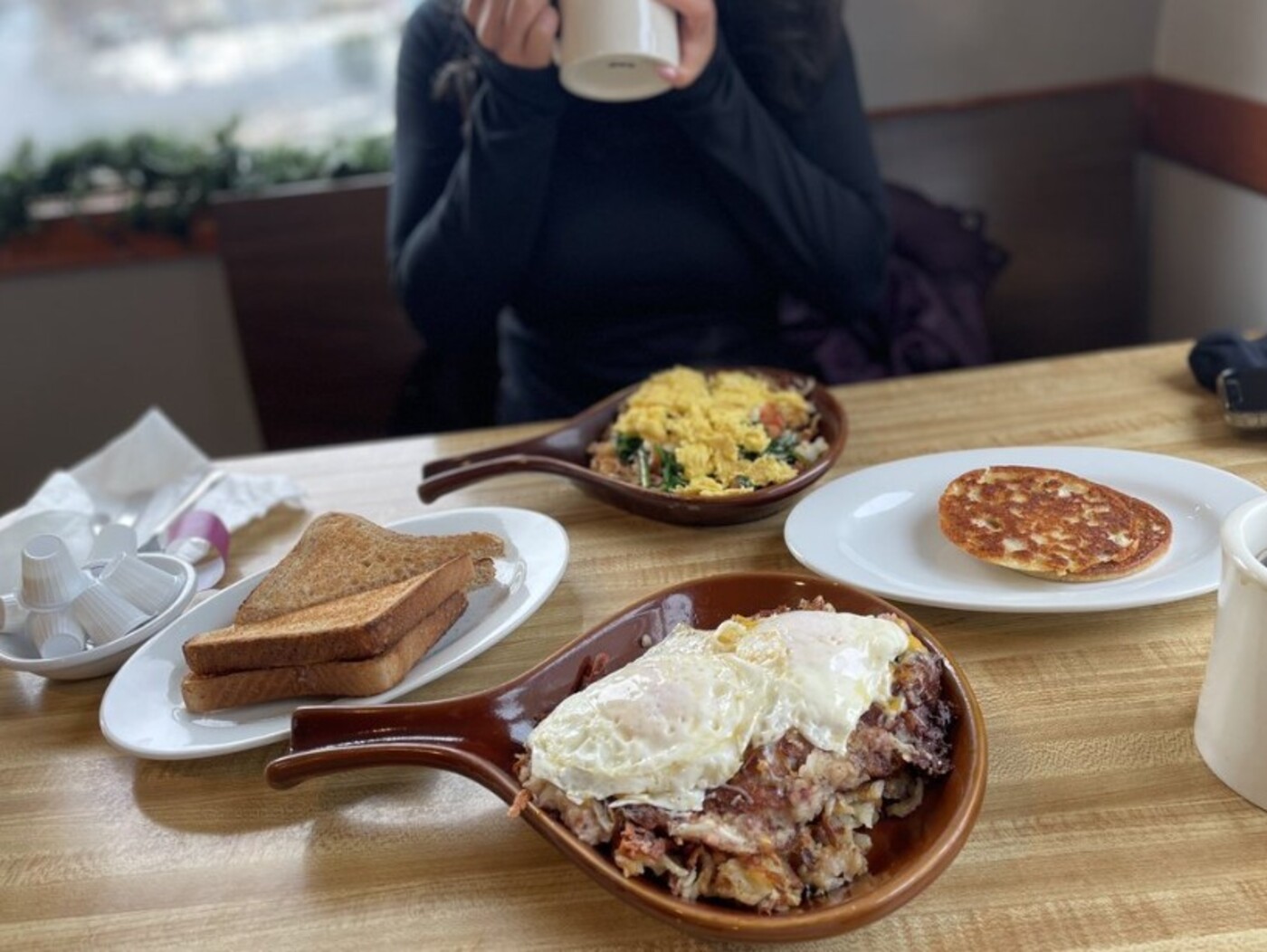 Dishes at The Corner Cafe located in Lowell, MA. 
