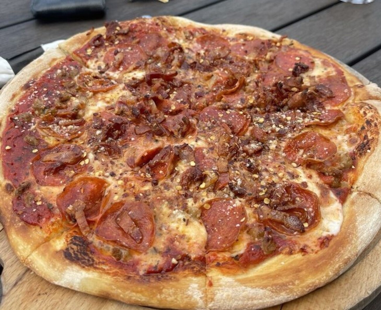 Flying Pig Pizza at Flying Pig Tavern & Tap located in Bethlehem, PA. 