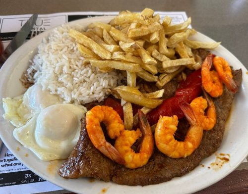 Food at Caravela Family Restaurant located in Fall River, MA.