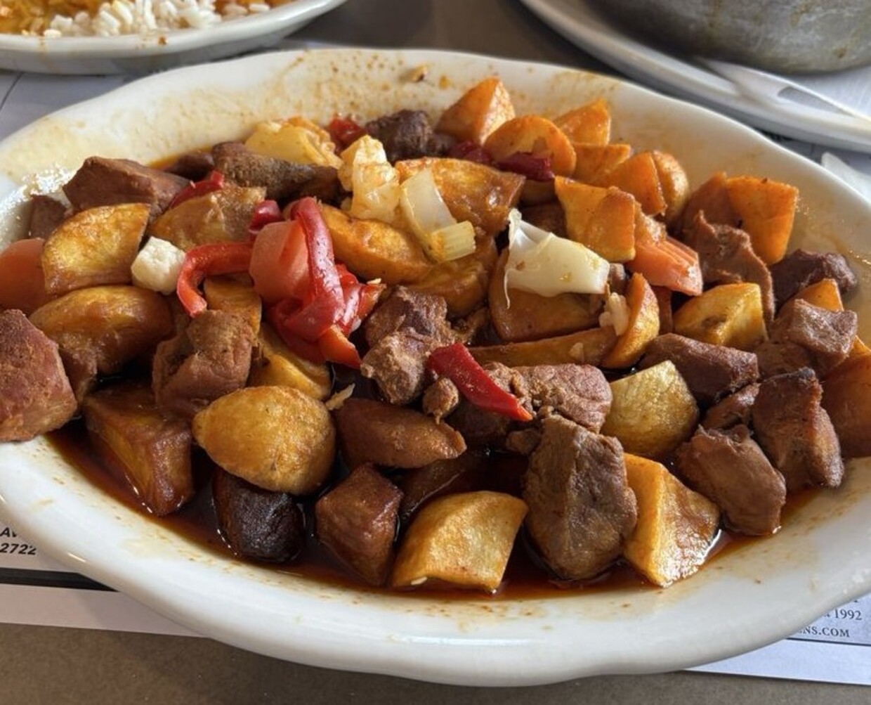 Food at Caravela Family Restaurant located in Fall River, MA.