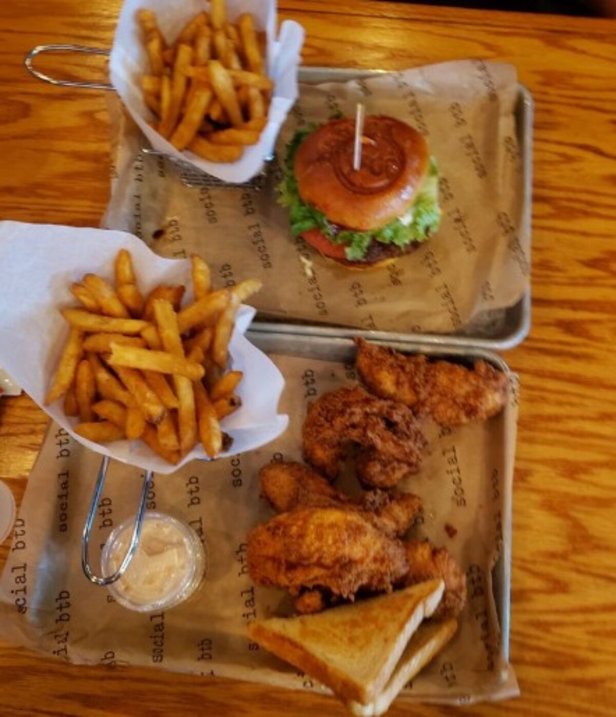 Food at Social BTB located in Joplin, MO. 