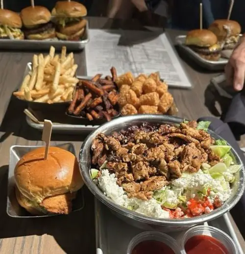 Food at Sidecar Slider Bar located in Lansing, MI.