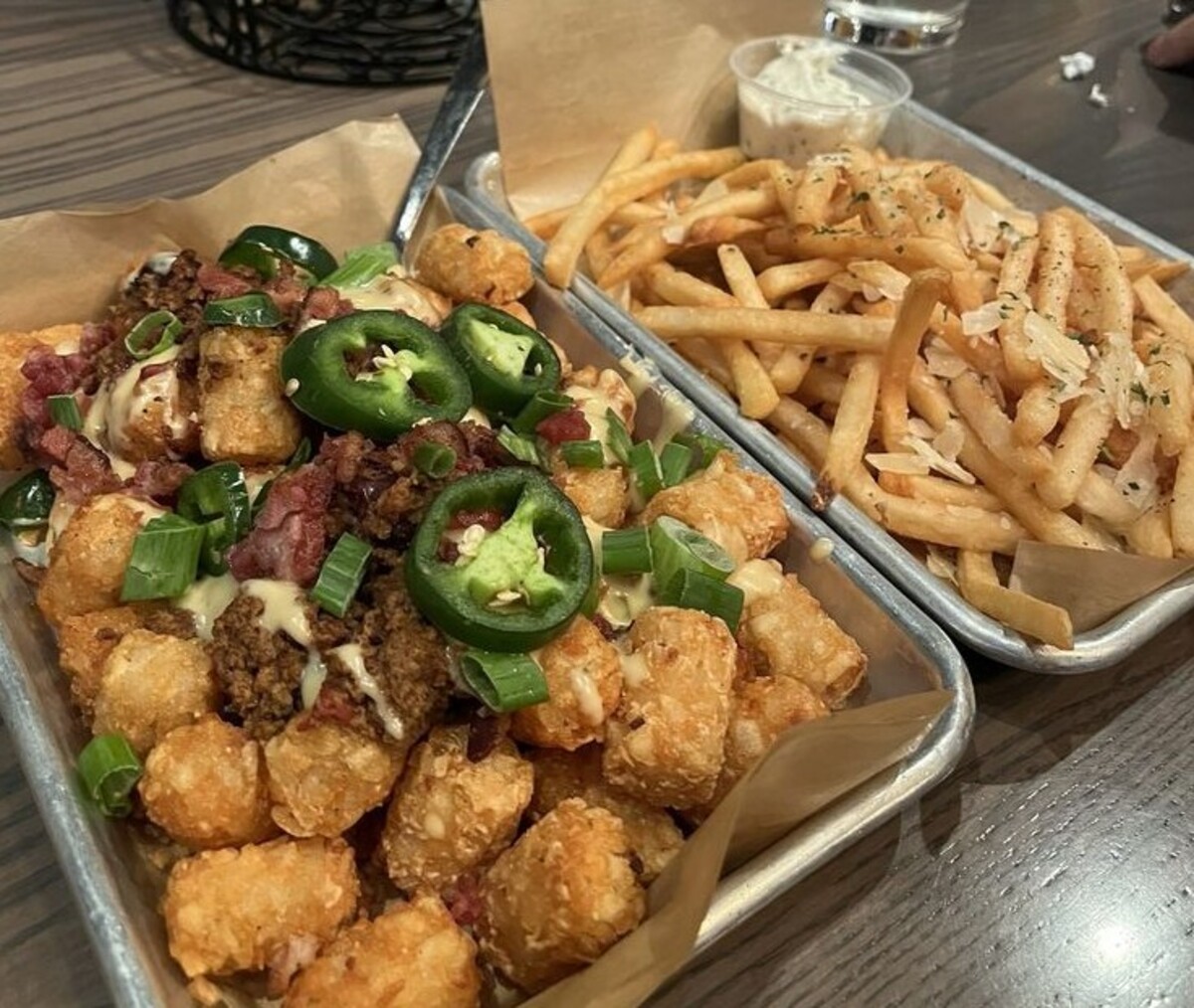 Food at Sidecar Slider Bar located in Lansing, MI. 