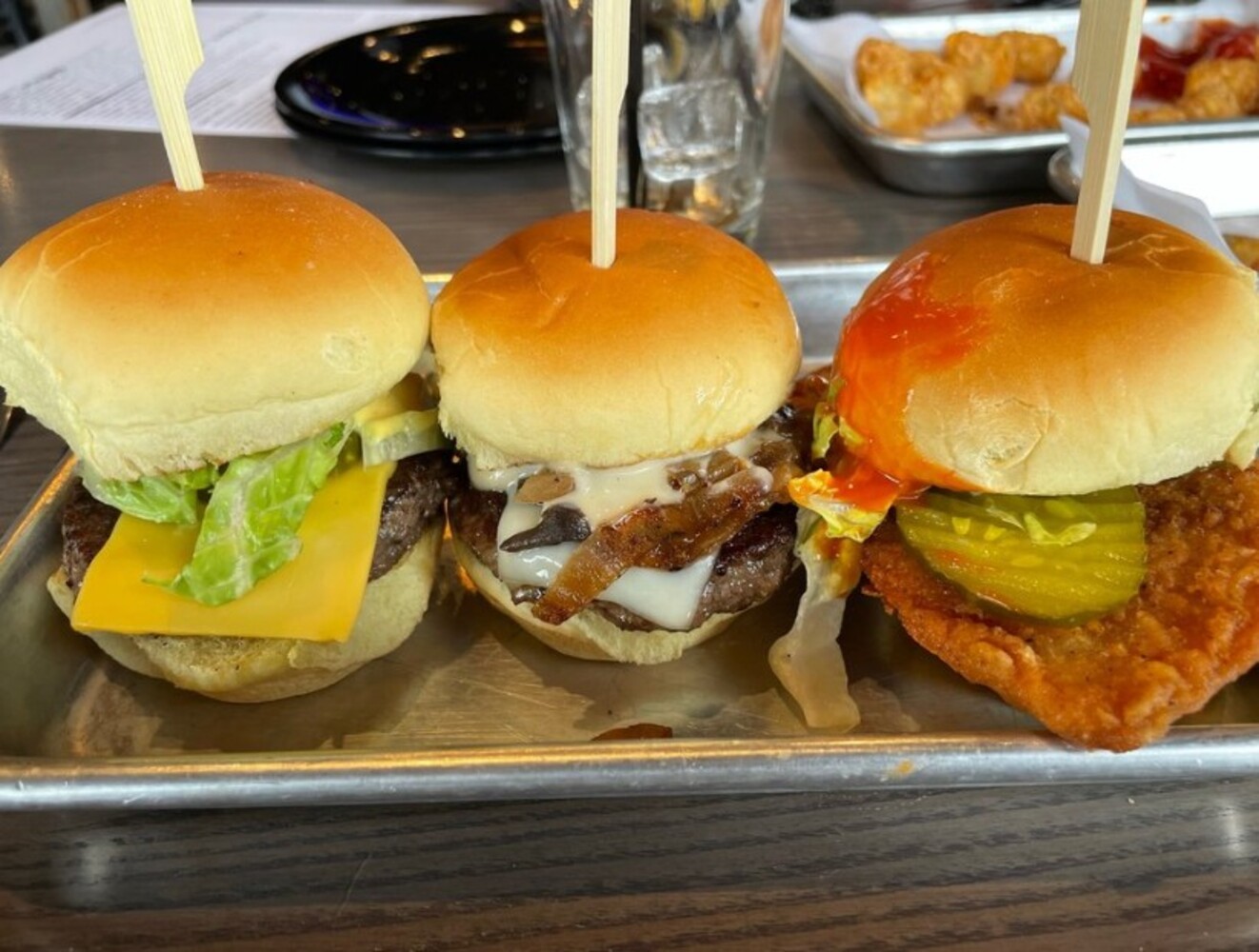 Food at Sidecar Slider Bar located in Lansing, MI.