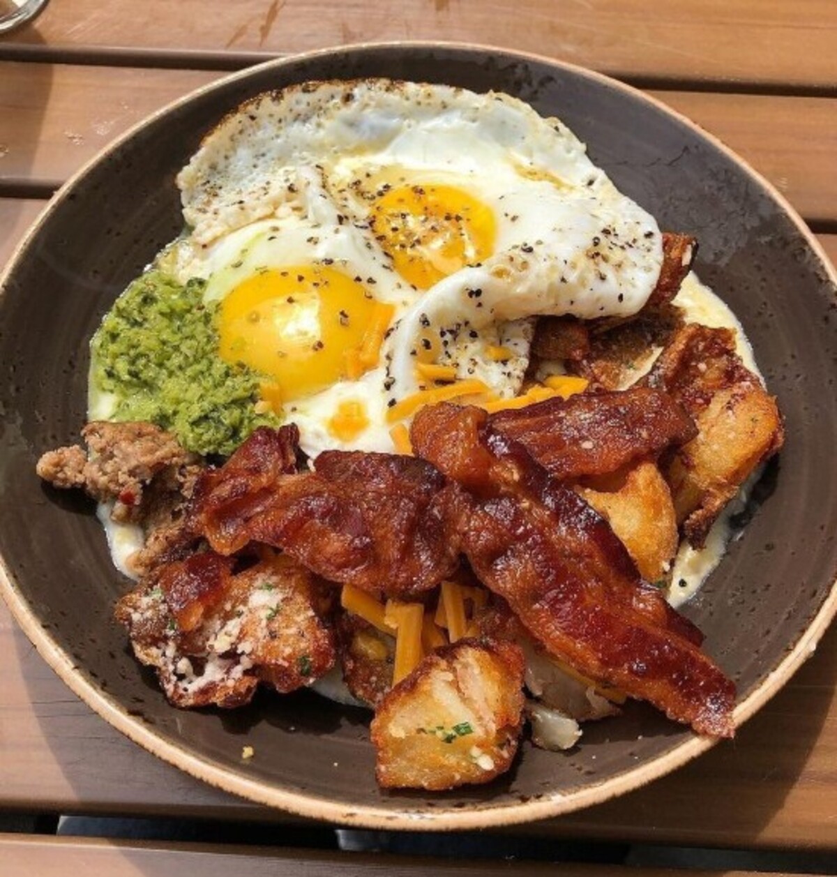 Food at Tupelo Honey Southern Kitchen & Bar located in Asheville, NC.