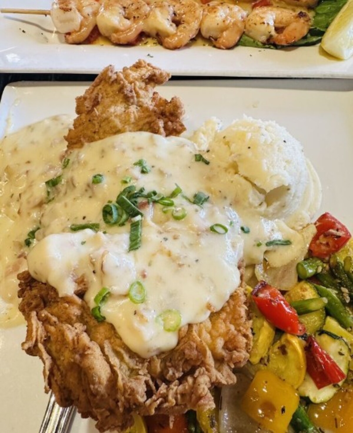 Food at Mike's Grillhouse located in Modesto, CA. 