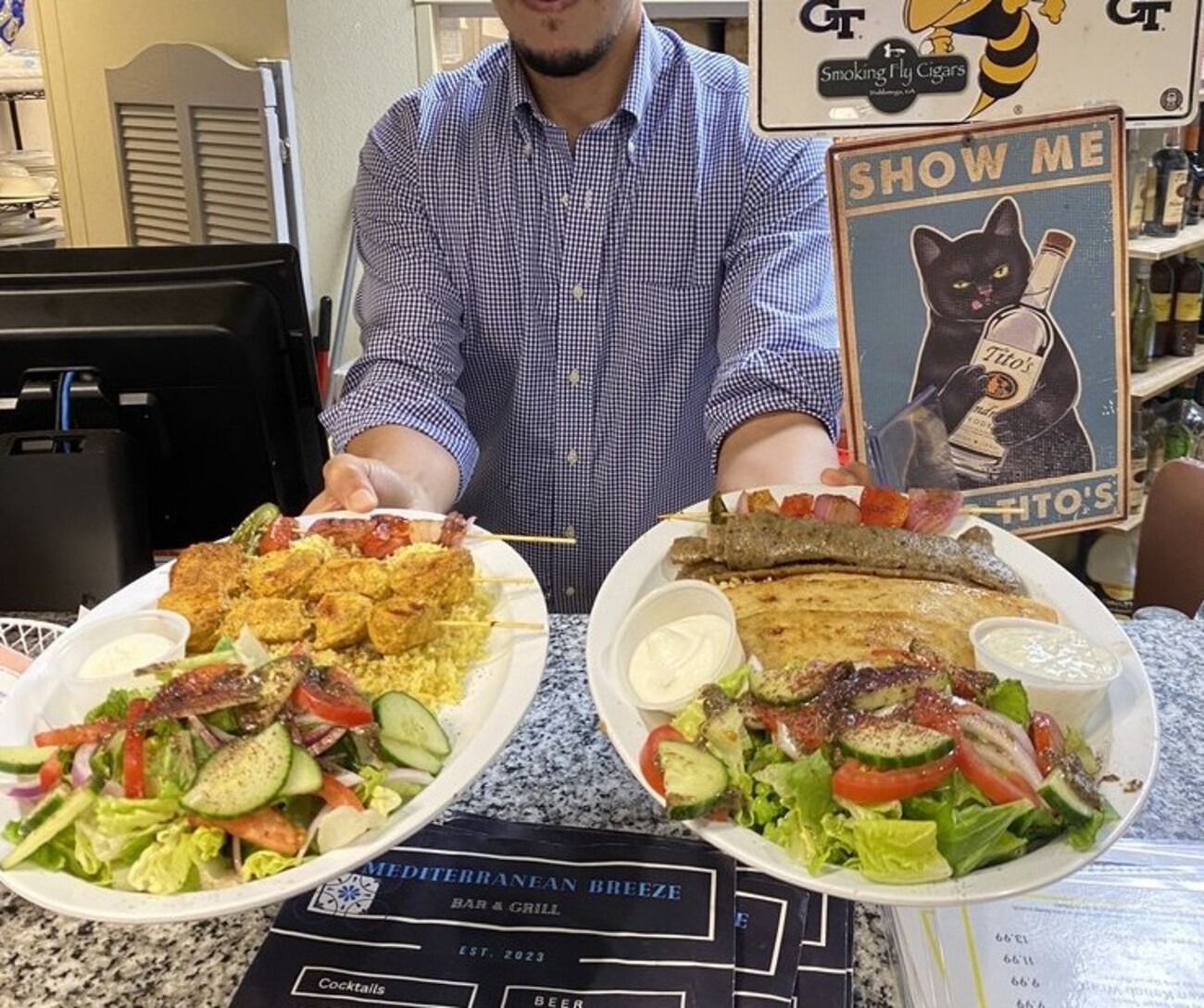 Foods at Mediterranean Breeze Bar & Grill located in Gainesville, GA. 