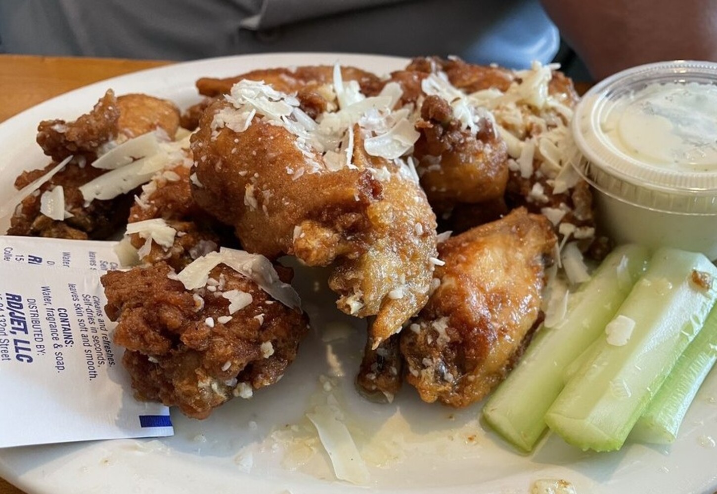 Garlic Parmesan Wings at Gasoline Alley located in Akron, OH.