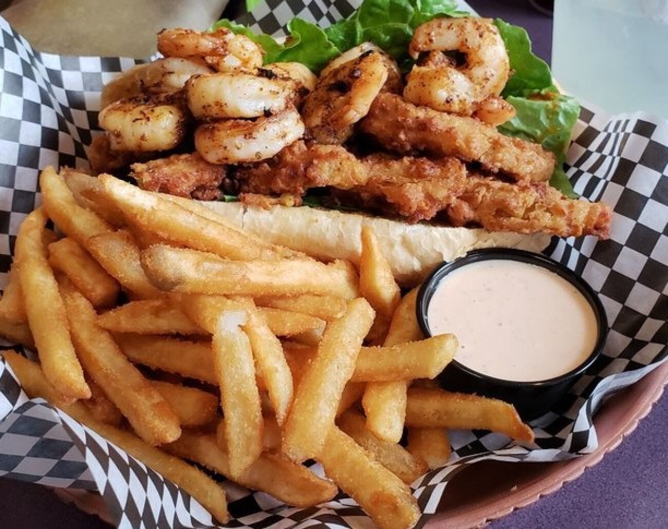 Georgia Boy Shrimp Po Boy at BIG NICK'S located in Valdosta, GA. 