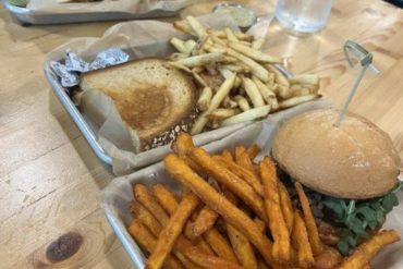 Golden Calf, Titus and The 8th Day Sandwich at Revival Eastside Eatery located in Waco, TX.