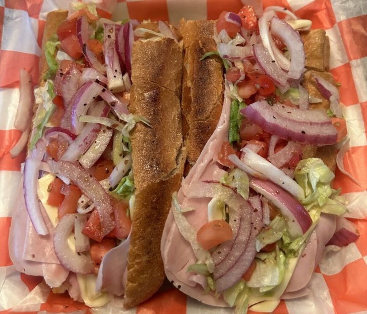 Ham & Cheese Hoagie at The Crust Pizzeria & Restaurant located in Allentown, PA. 