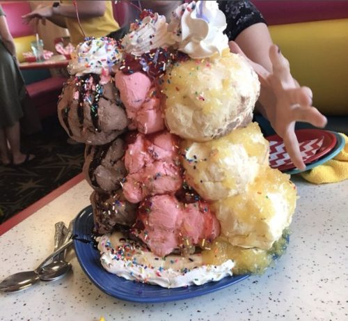 Ice cream at Poky Dot located in Fairmont, WV.