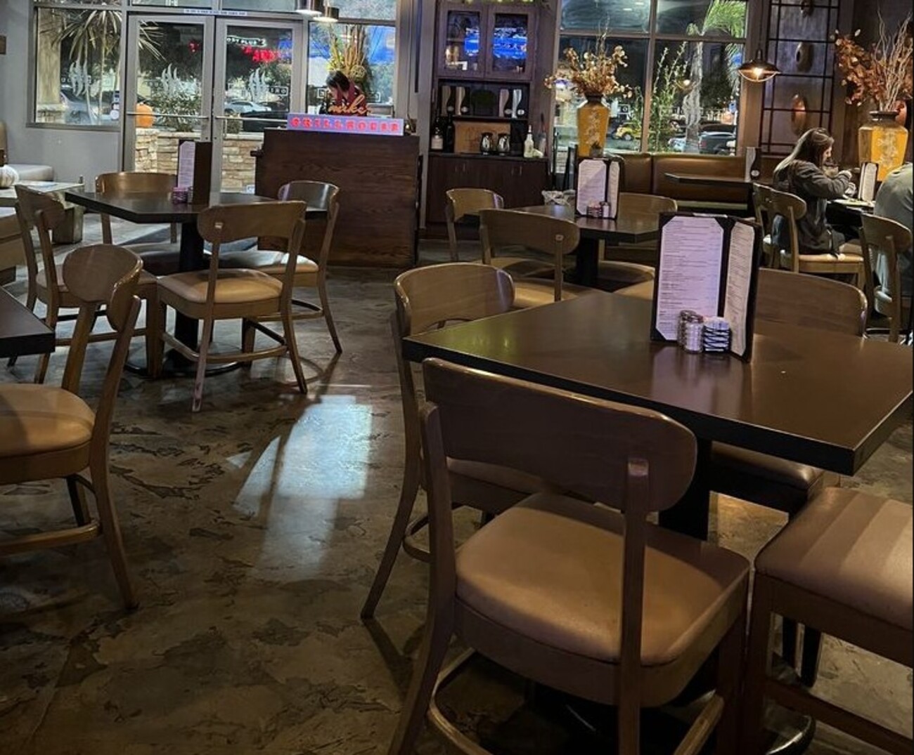 Inside Mike's Grillhouse located in Modesto, CA. 