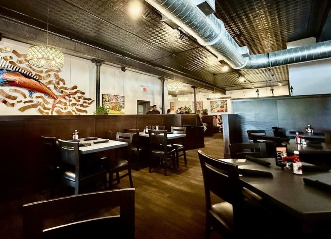 Inside Harry's Seafood Bar and Grille located in Lakeland, FL.