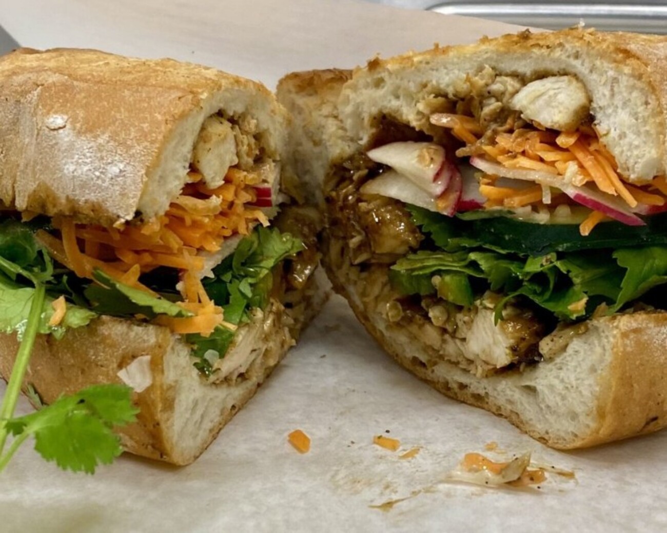 Jamaican Jerk Chicken at Lil Papi’s International Deli located in Concord, NC. 