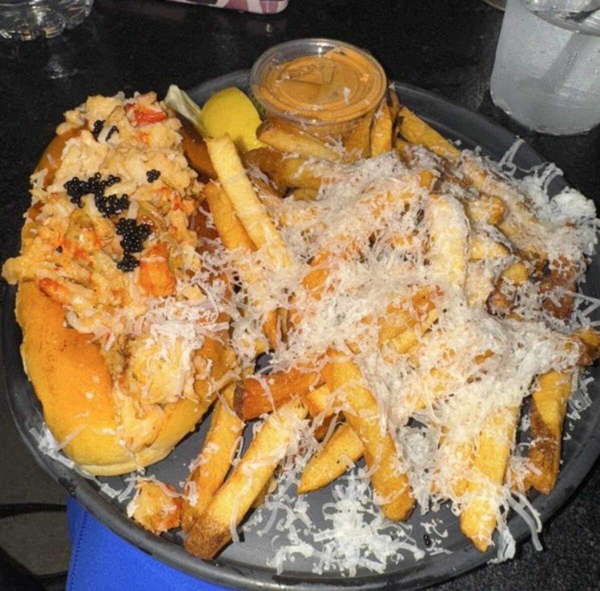 Lobster Roll at Diego's Food Truck located in McAllen, TX.