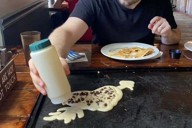 Making a Pancake at Backwater located in Melbourne, FL