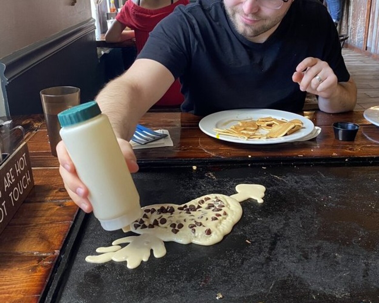 Making a Pancake at Backwater located in Melbourne, FL
