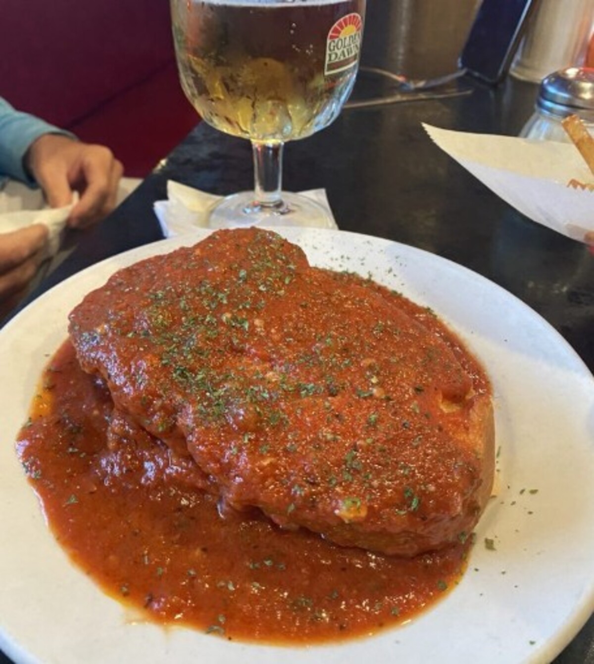 Meatball splash at Golden Dawn located in Youngstown, OH. 