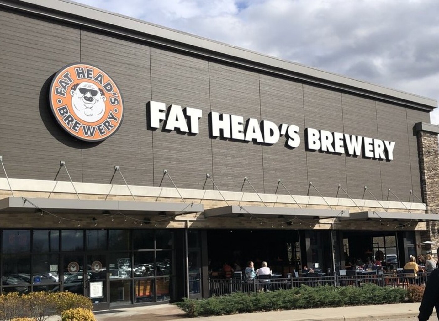 Outside Fat Head's Brewery located in Canton, OH
