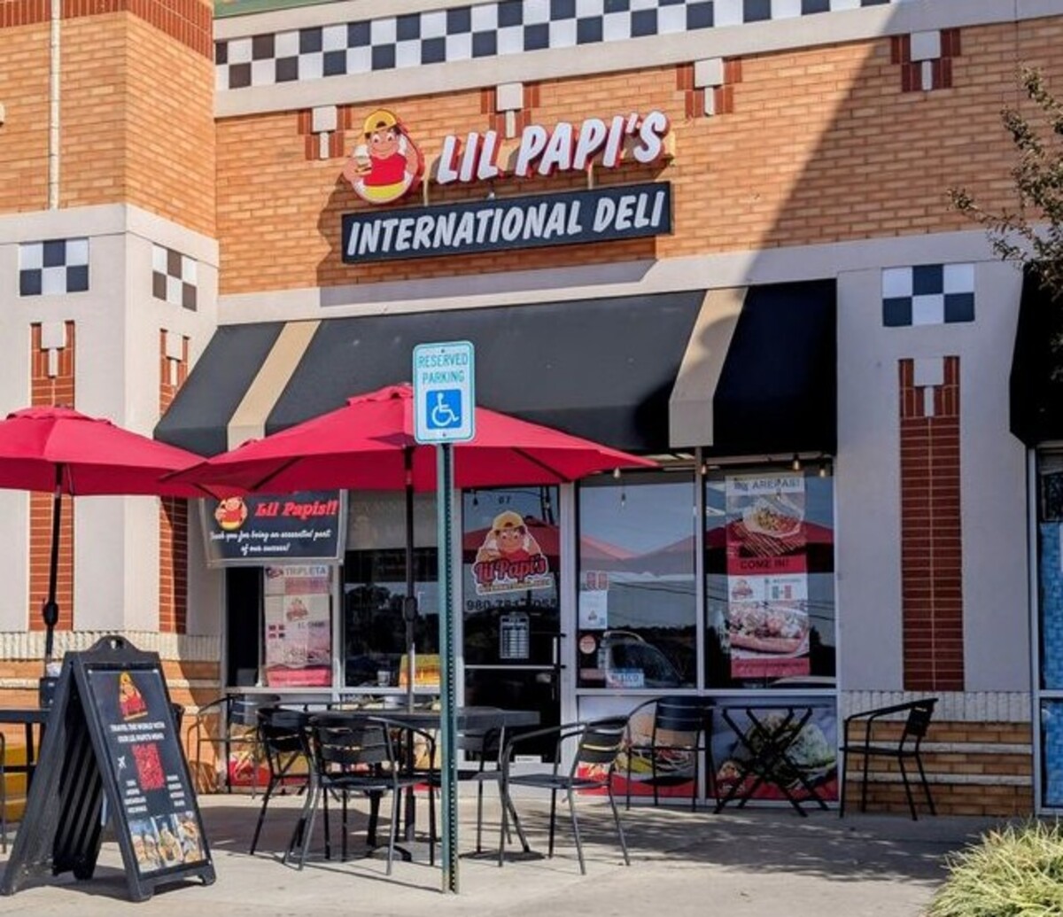 Outside Lil Papi’s International Deli located in Concord, NC. 