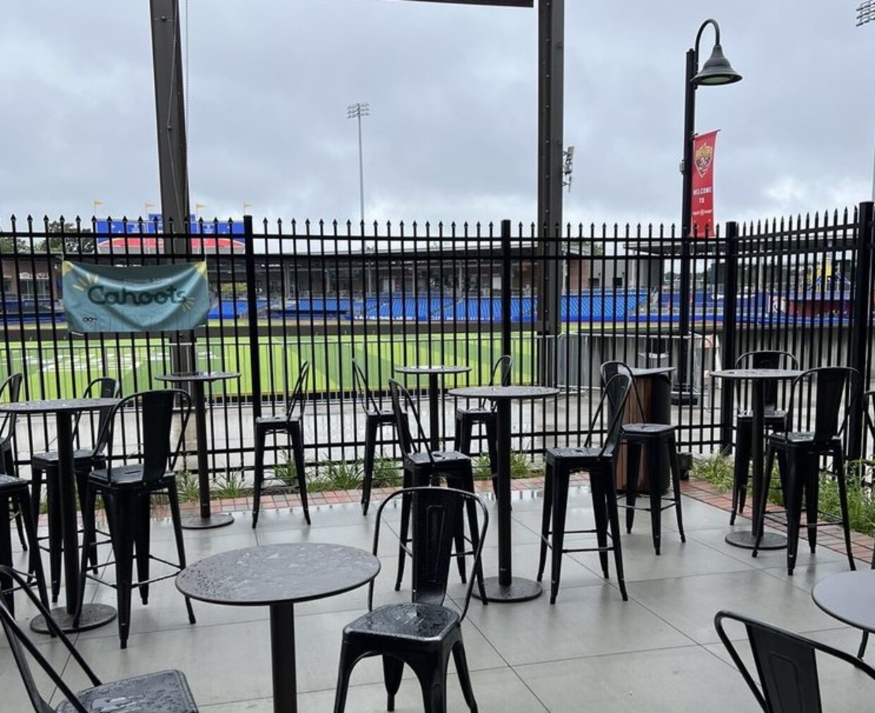 Patio at Stock and Grain Assembly located in High Point, NC. 