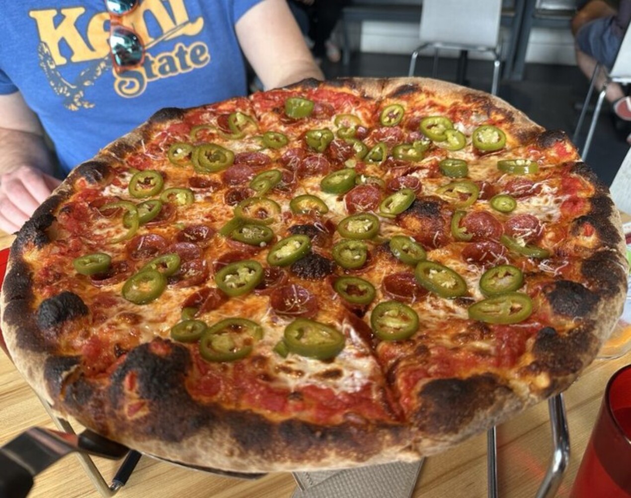 Pepe Picante at Mike's Pizza located in Canton, OH.