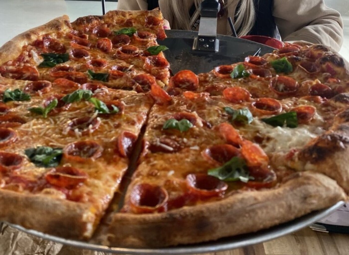 Pizza at Mike's Pizza located in Canton, OH.