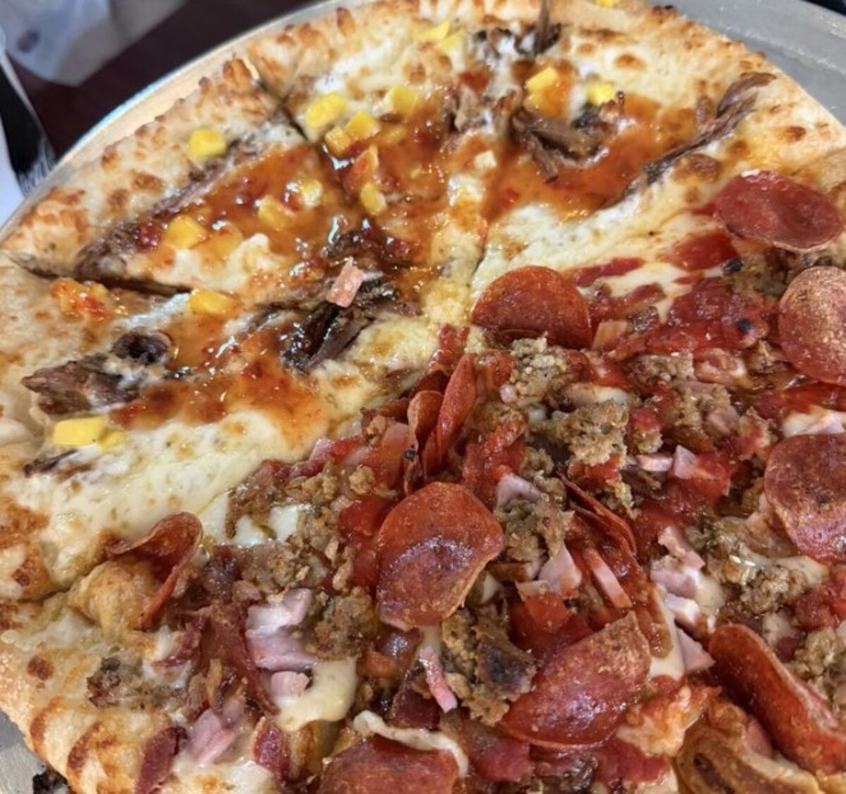 Pizza at Fetta Specialty Pizza & Spirits located in Owensboro, KY.   