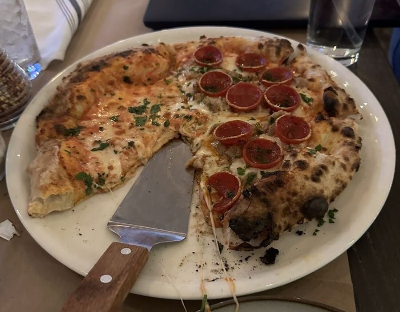 Pizza at Ciao Restaurant & Bar located in Lynn, MA. 