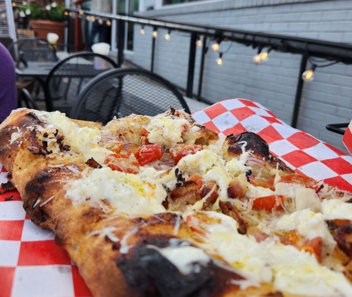 Pizza at Stracci Pizza located in Alexandria, VA. 