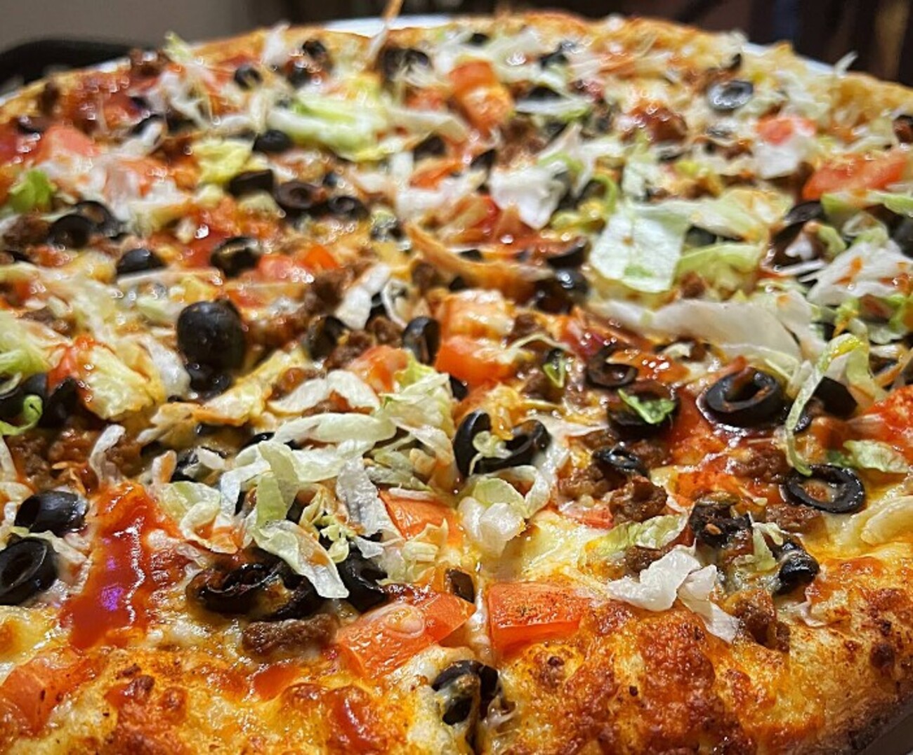 Pizza at Frog Pond Pub & Pizzeria located in Wilkes Barre, PA. 