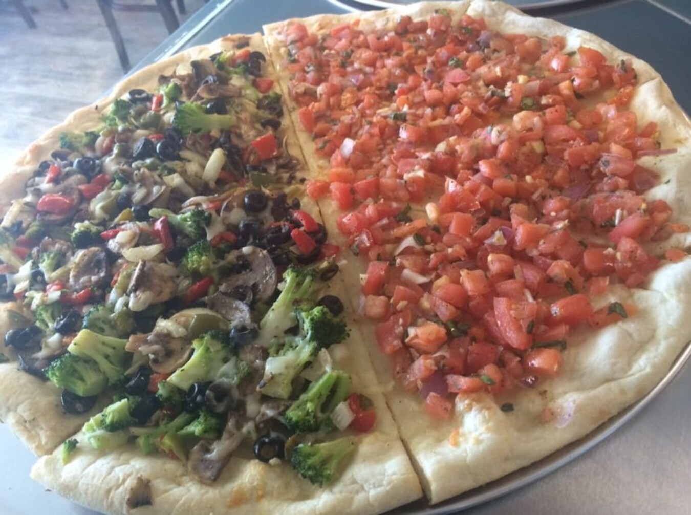 Pizzas at The Crust Pizzeria & Restaurant located in Allentown, PA. 