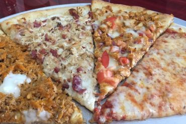Pizzas at The Crust Pizzeria & Restaurant located in Allentown, PA.