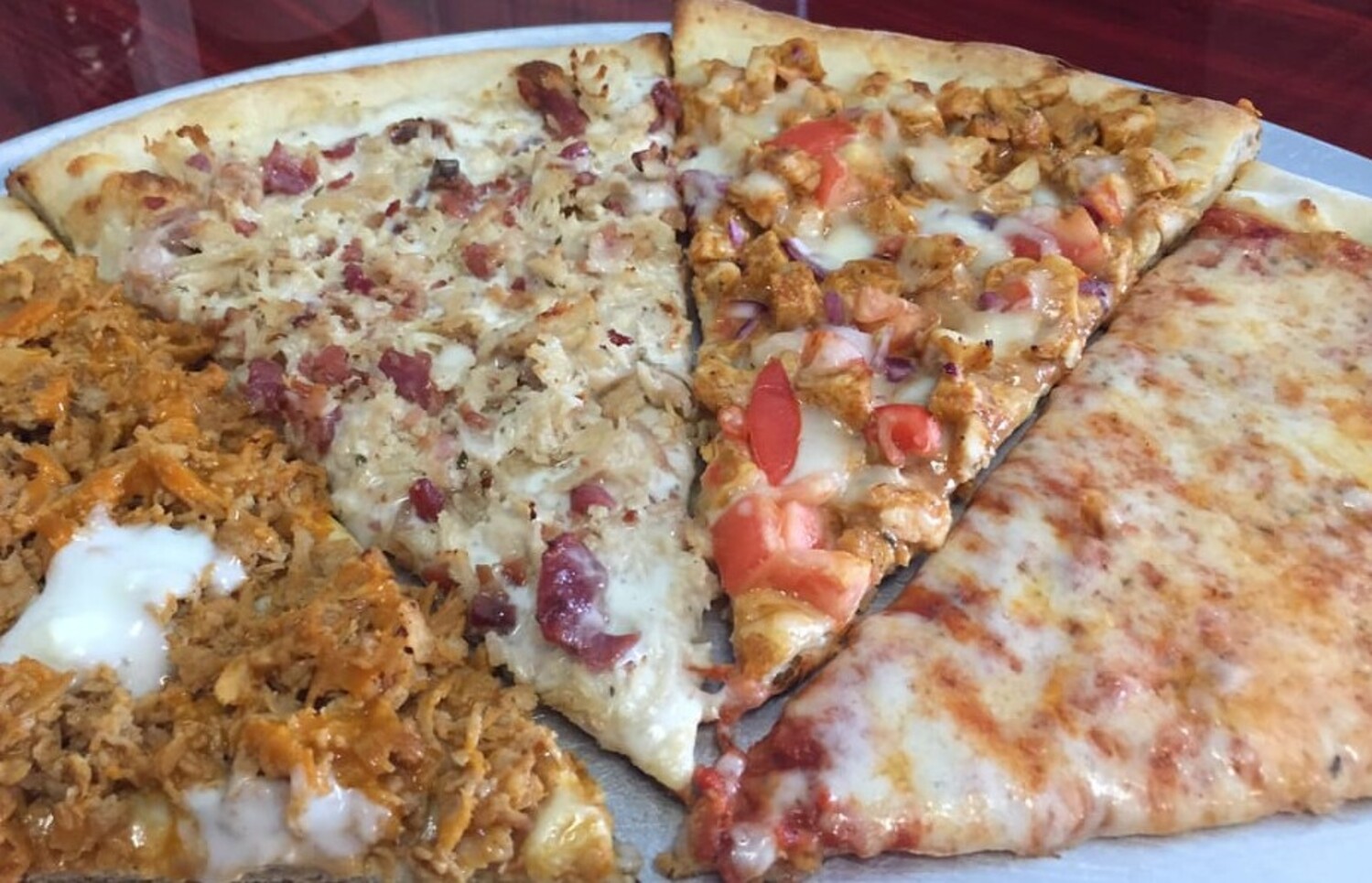 Pizzas at The Crust Pizzeria & Restaurant located in Allentown, PA.