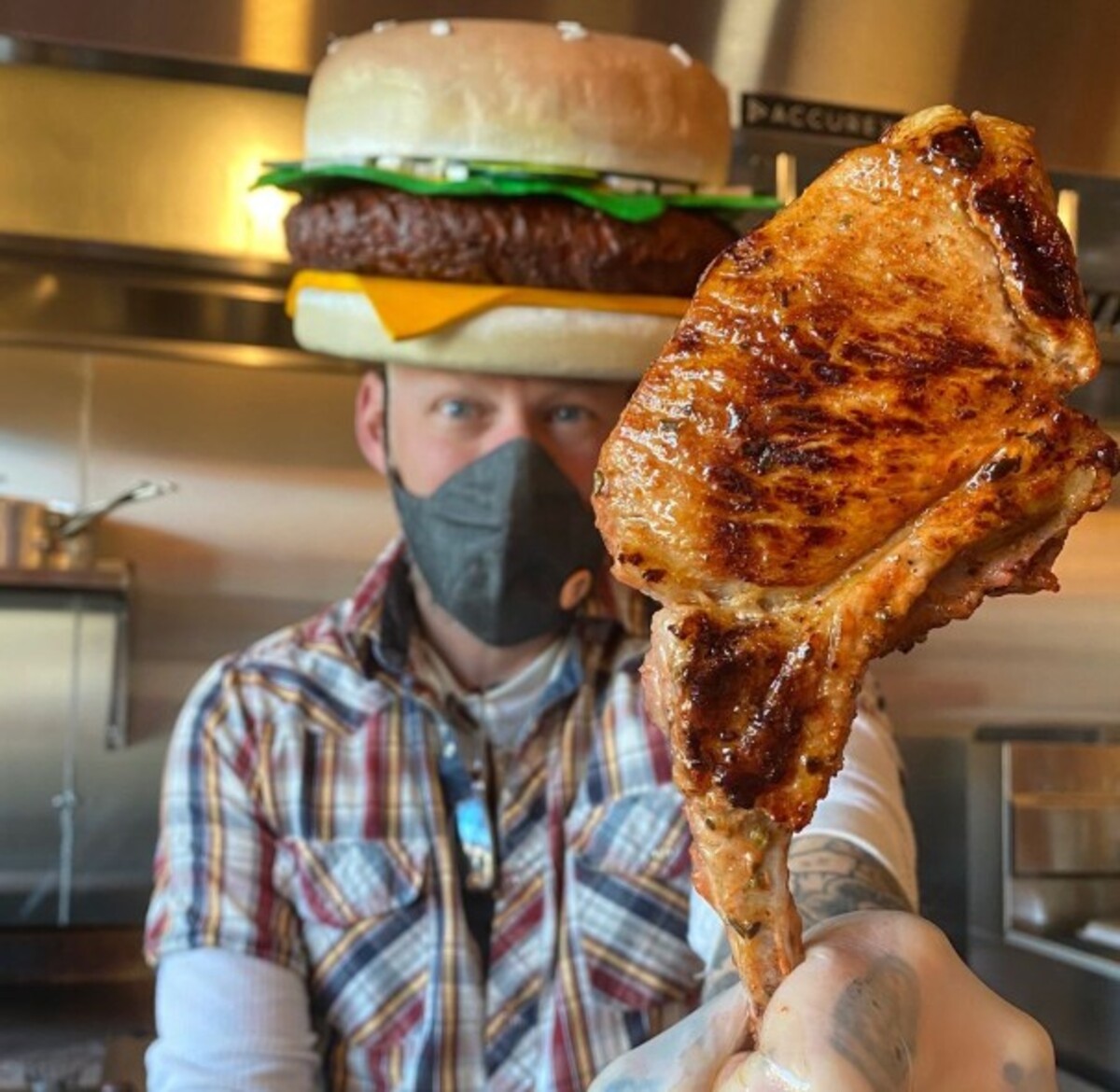 Pork chop chef special at Lachele’s Fine Foods located in Des Moines.
