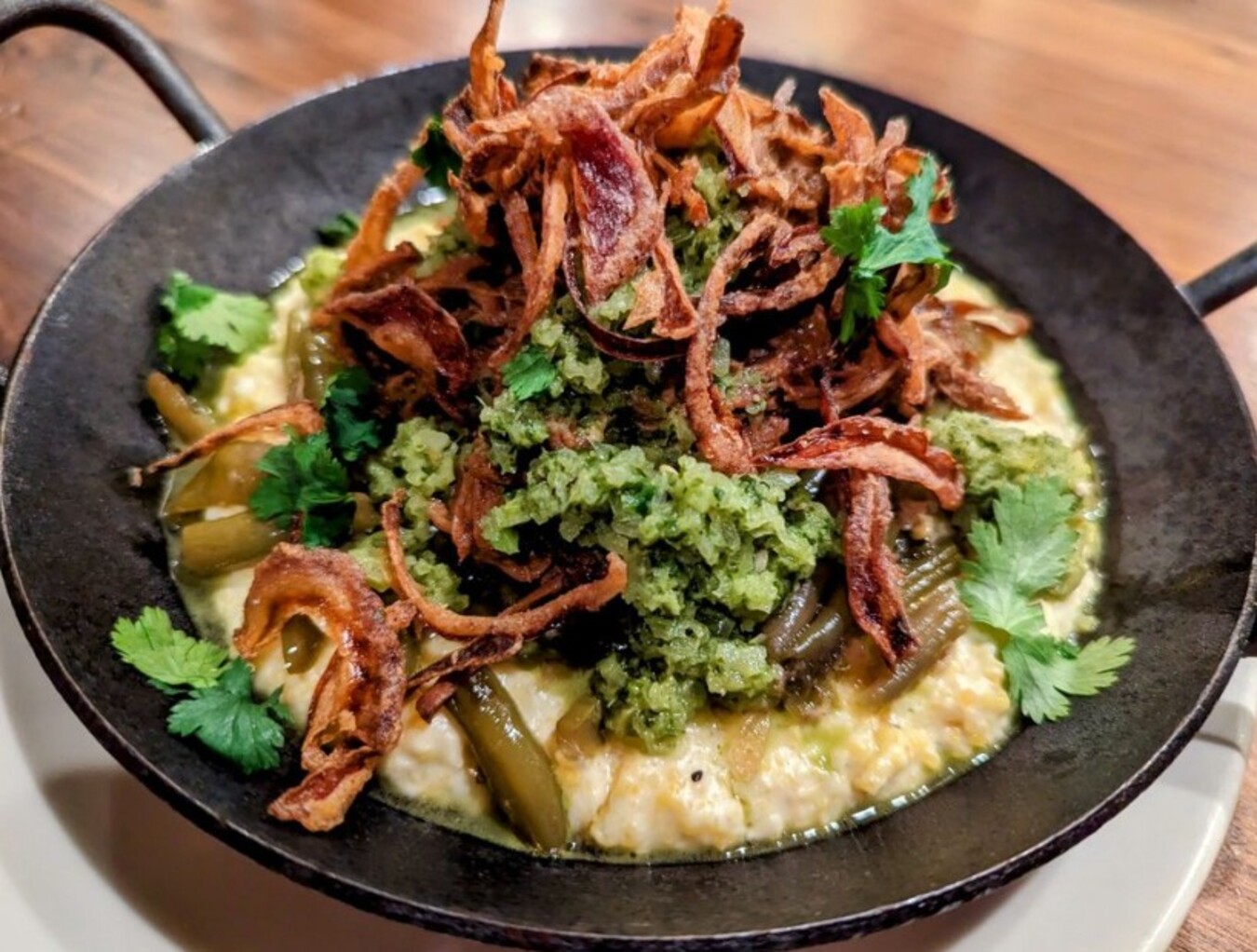 Pot Roast at Tupelo Honey Southern Kitchen & Bar located in Asheville, NC.