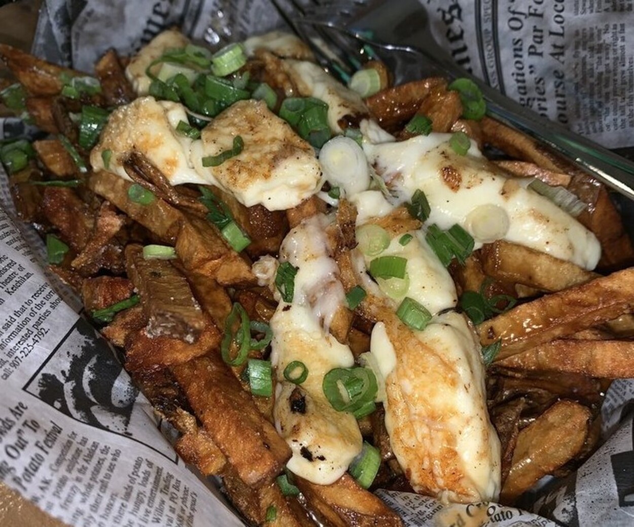 Poutine at Tap and Pour located in Warner Robins, GA. 